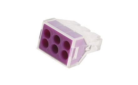6 Pole Push In Wire Connector for power houses