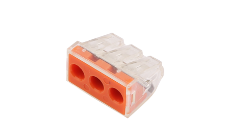 3 Pole Push In Wire Connector for Solid  wire 2.5mm2 to 6mm2