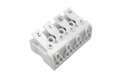 Easy Fixing 4 Pin Luminaire Connector with 450V 24A