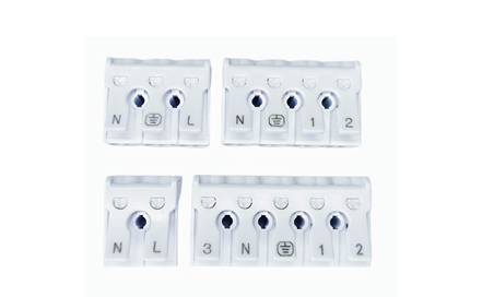 ENEC 3 Pin Compact Luminaire Connector with 450V 24A