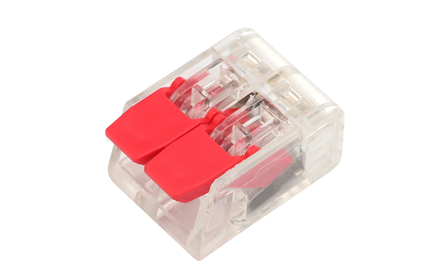 Easy Wiring 2 Pin Push Wire Connector with Lever for wiring 4mm2