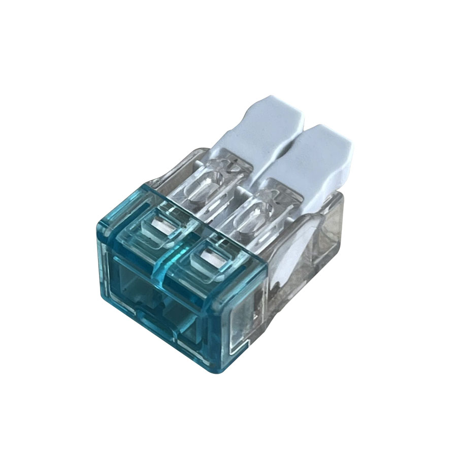 922-2 Pin Compact Push Wire Connector with Lever