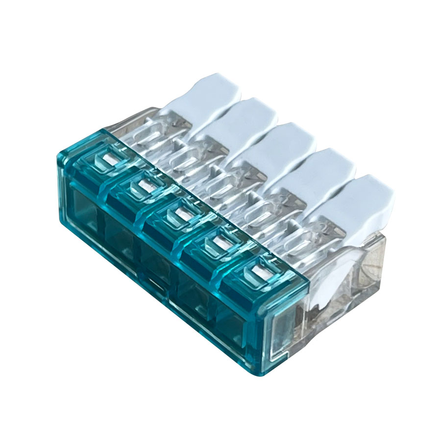 922-5 Pin Compact Push Wire Connector with Lever