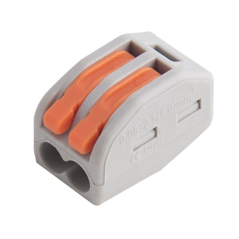 921-2 Pin Compact Push Wire Connector with Lever