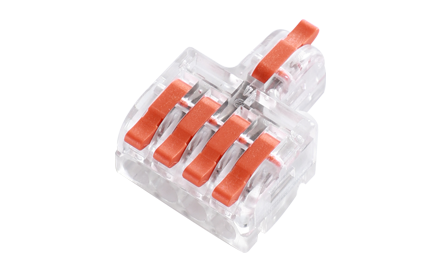 Transparent 1 to 4 Wire Splicing Connector
